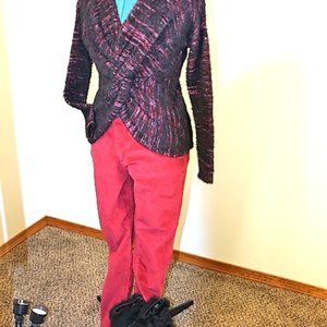 Universal Thread- red velvet pants , size 12